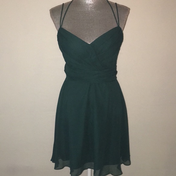 BCBGMaxAzria Dresses & Skirts - BCBG max Azria  green Chiffon Dress